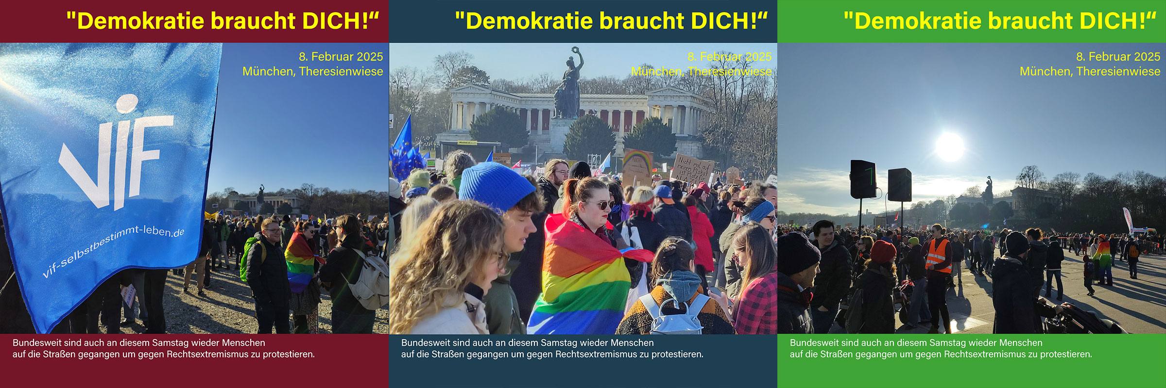 Eindrücke von der Demonstration "Demokratie braucht DICH!" 2025